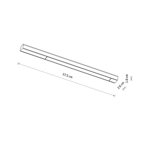 Трековый магнитный светильник Nowodvorski Line Led Black 11333