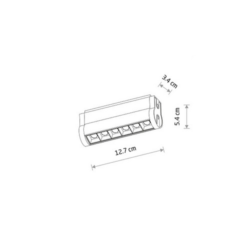 Трековый магнитный светильник Nowodvorski Focus Swing Led Black 11310