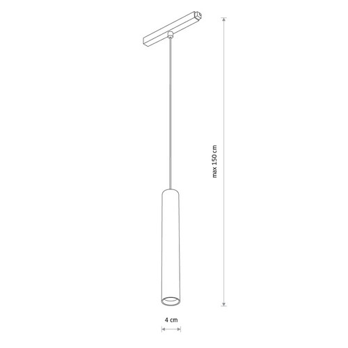 Трековый магнитный светильник Nowodvorski Lvm Roller White 11641