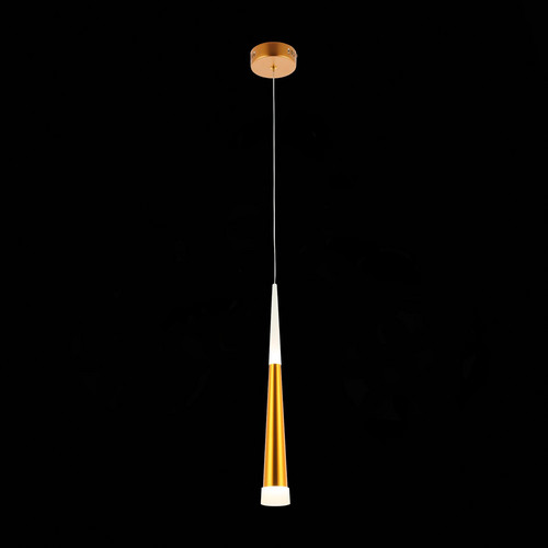 SLE200103-01 Светильник подвесной Золотистый/Золотистый, Белый LED 1*7W 3000K ORPELO