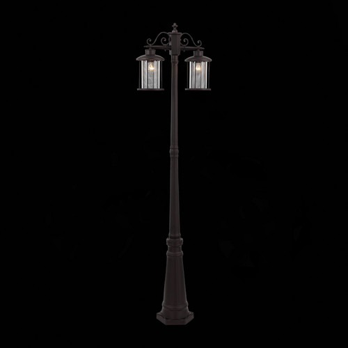SL080.425.02 Светильник уличный наземный ST-Luce Темный кофе/Прозрачный, Темный кофе E27 2*100W LASTERO