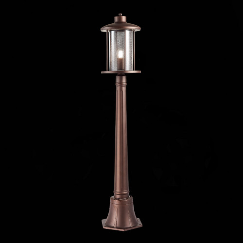 SL080.415.01 Светильник уличный наземный ST-Luce Темный кофе/Прозрачный, Темный кофе E27 1*60W LASTERO