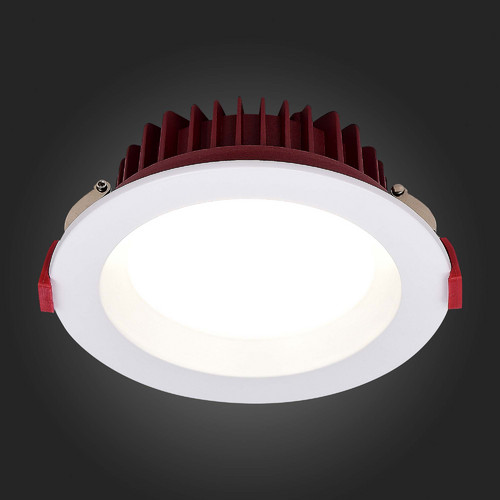 ST752.538.07 Св-к встр. Белый LED 1*7W 3000K 560Lm Ra80 100° IP44 D115xH47 100-240VV Встраиваемые светильники