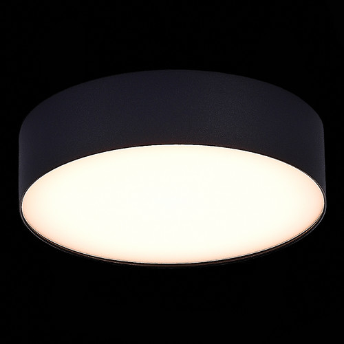 ST606.432.27 Светильник потолочный Черный LED 1*27W 3000K 2 430Lm Ra>90 120° IP20 D220xH55 185-265V Накладные светильники