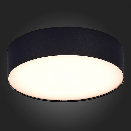 ST606.432.27 Светильник потолочный Черный LED 1*27W 3000K 2 430Lm Ra>90 120° IP20 D220xH55 185-265V Накладные светильники