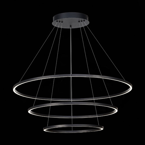 ST605.403.114 Cветильник подвесной SMART ST-Luce Черный/Белый LED 1*114W 2800-6500K AURA