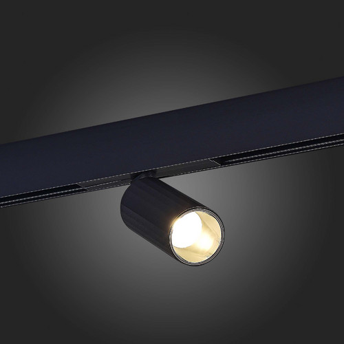 ST807.446.12 Магнитный трековый светильник Черный LED 1*12W 4000K 700Lm Ra>90 IP20 D50xH173 48VV SKYLINE 48