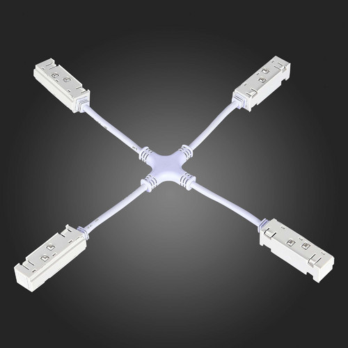 ST006.569.00 Коннектор питания X-образный для магнитного шинопровода ST-Luce Белый SKYLINE 48