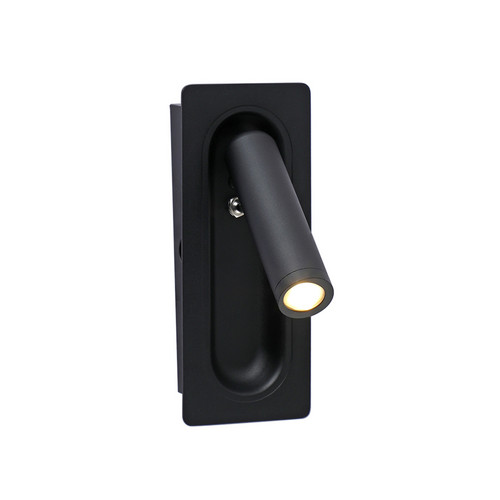 08071M,19 Бра встраиваемое Ризи черный Led 3W