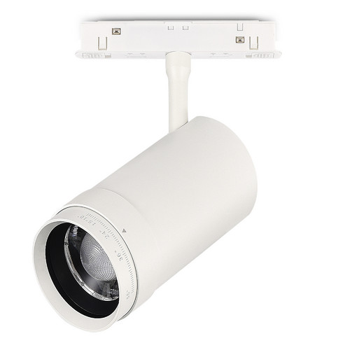 ST357.536.20 Магнитный трековый светильник ZOOM Белый LED 1*20W 3000K Lm Ra90 10-55° IP20 D60xH170 4 SKYLINE 48