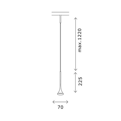 ST688.446.05 Магнитный трековый светильник Черный LED 1*5W 4000K Lm Ra>90  IP20 D70xH225 24V SUPER5