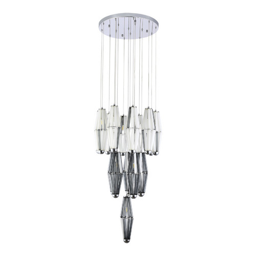 SL1242.103.16 Светильник подвесной ST-Luce Хром/Дымчатый, Молочный G9 16*5W 4000K CIARA