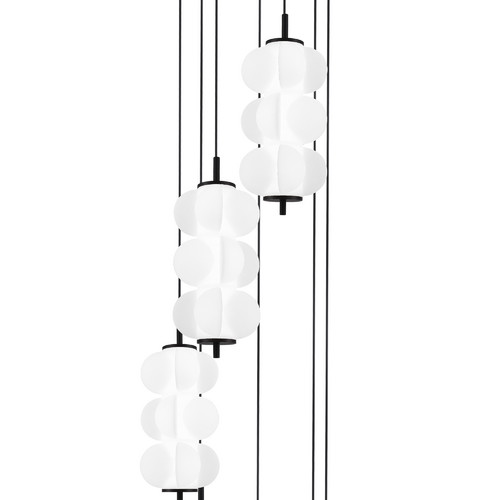 SL6121.403.07 Светильник подвесной ST-Luce Черный/Белый LED 7*8W 3000K TALISMAN
