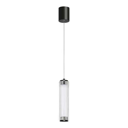 SL6224.403.01 Светильник подвесной ST-Luce Черный/Прозрачный LED 1*8W 4000K BAMBOO