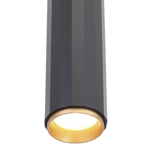 SL6210.403.01 Светильник подвесной ST-Luce Черный/Черный, Золотистый LED 1*7W 3000K LILT