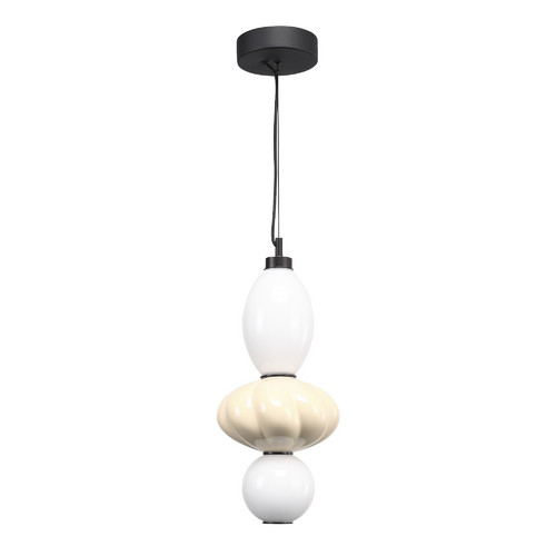 SL6134.413.01 Светильник подвесной ST-Luce черный/желтый, опаловый LED 1*18W 3000K FLORENTINI