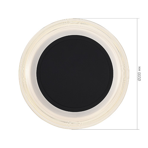 SL6239.401.03 Светильник настенный ST-Luce черный/прозрачный LED 1*7W 3000K FRITTELA