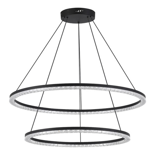 SL1018.403.02 Светильник подвесной ST-Luce черный/прозрачный LED 1*96W 4000K EUCLIDICS