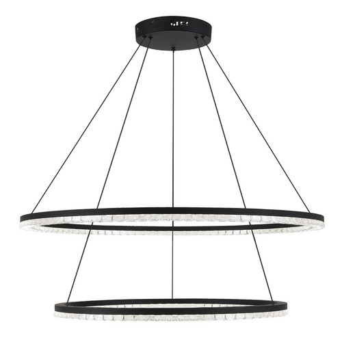 SL1018.403.02 Светильник подвесной ST-Luce черный/прозрачный LED 1*96W 4000K EUCLIDICS