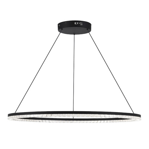 SL1018.413.01 Светильник подвесной ST-Luce черный/прозрачный LED 1*54W 4000K EUCLIDICS
