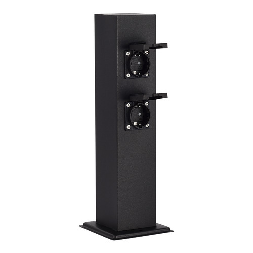 SL9012.415.00 Столб уличный 4 розетки ST-Luce черный 3500W SOCKET