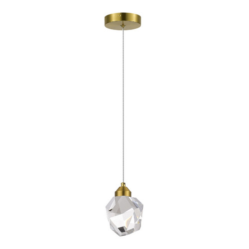 SL6114.203.01.1 Подвес ST-Luce Золотистый/Прозрачный LED 1*3W 3000K CASCATO