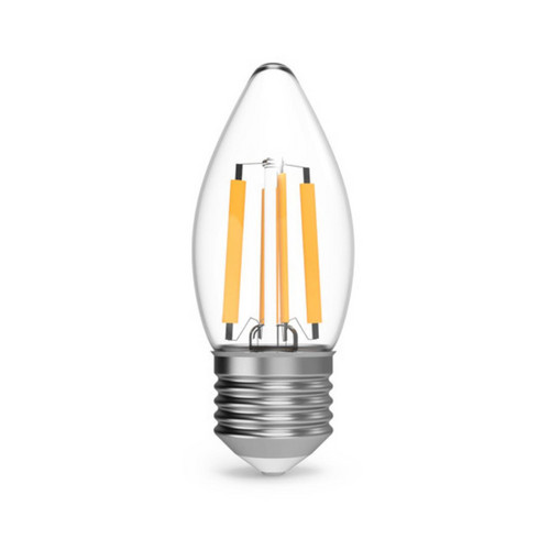 103802107 Лампа Gauss Filament Свеча 7W 550lm 2700К Е27 LED 1/10/50