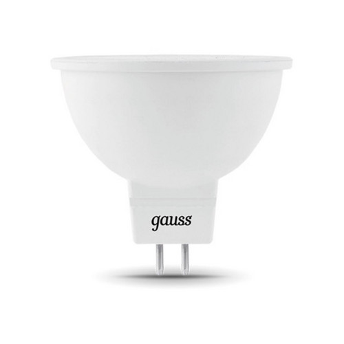 201505205 Лампа Gauss LED MR16 GU5.3 5W 12V 530lm 4100K 1/10/100