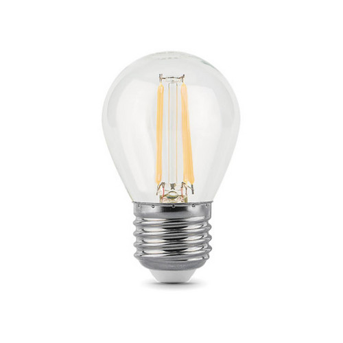 105802205 Лампа Gauss LED Filament Шар E27 5W 450lm 4100K 1/10/50