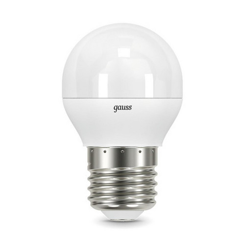 105102210 Лампа Gauss LED Шар E27 9.5W 950lm 4100K 1/10/50