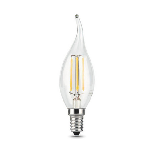 104801209 Лампа Gauss LED Filament Свеча на ветру E14 9W 710lm 4100K 1/10/50