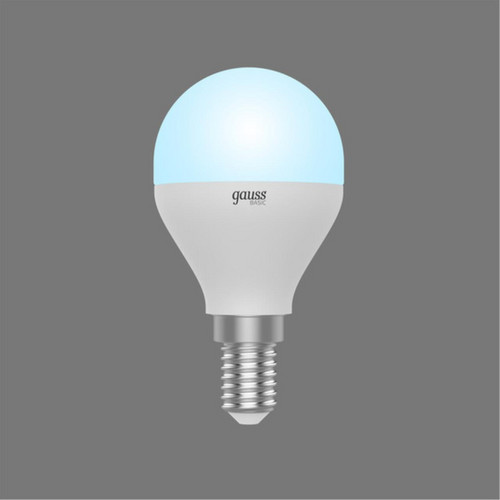1053128 Лампа Gauss Basic Шар 7,5W 690lm 4100K E14 LED 1/10/100