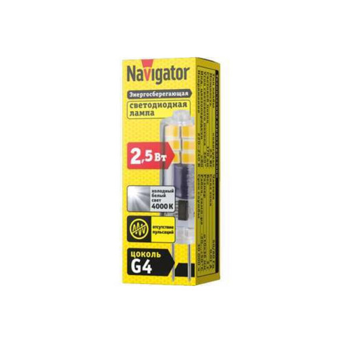 Светодиодная лампа Navigator 2,5W 190Lm 4000K G4 80246