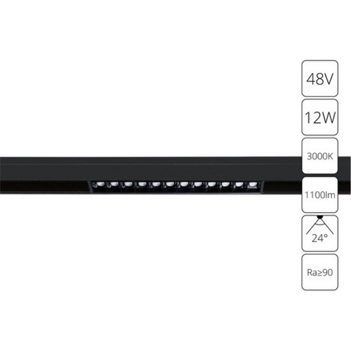 A4674PL-1BK СВЕТИЛЬНИК ПОТОЛОЧНЫЙ LINEA 48В 12Вт 1100Лм 3000К 90+ 24°