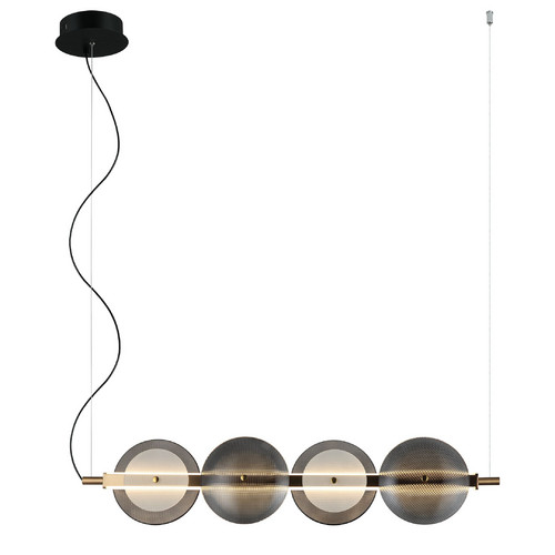 220-043-04 VELANTE Современный стиль светильник подвесной, LED, 18W, 3000K