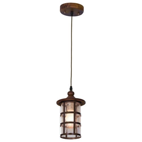 588-706-01 VELANTE Деревянный стиль светильник подвесной, E27, 60W