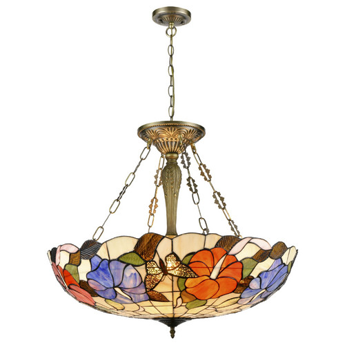816-807-06 VELANTE Стиль Tiffany светильник потолочный, E27, 6x60W