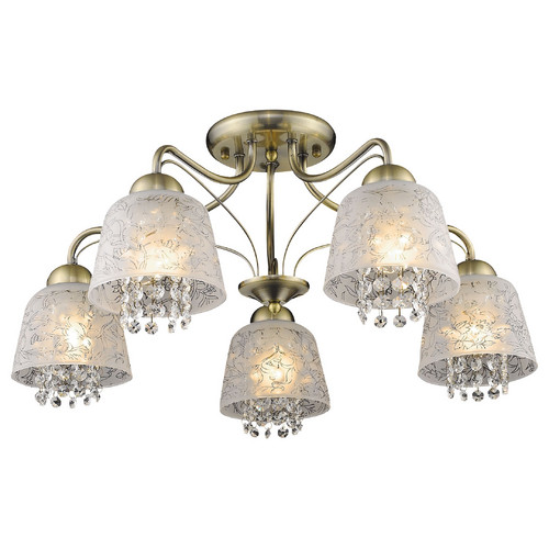 317-507-05 VELANTE Классический стиль светильник потолочный, E27, 5x60W