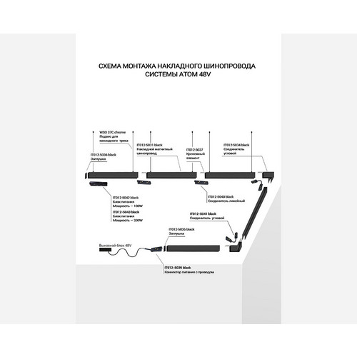 IT012-5032 black соединитель угловой