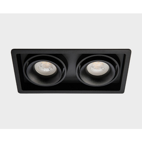 DE-312 black светильник встраиваемый поворотный