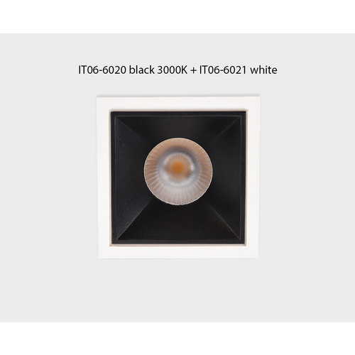 IT06-6020 black 3000K + IT06-6021 black светильник встраиваемый