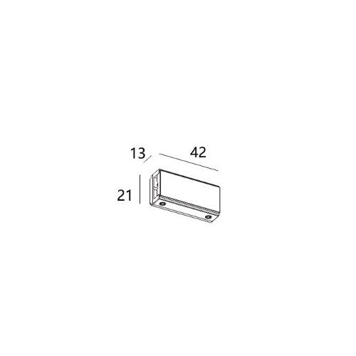 IT010-4013 black соединитель линейный