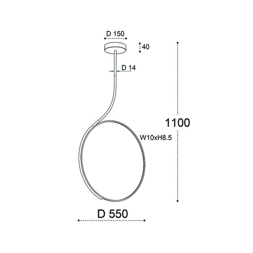 IT013-6025 white 3000K светильник подвесной