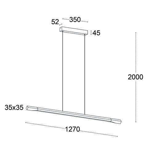 IT013-6020 black/silver 3000K светильник подвесной