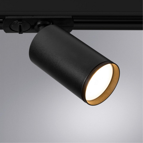 A1519PL-1BK Светильник трековый однофазный FLAME Ø52x123мм черный IP20