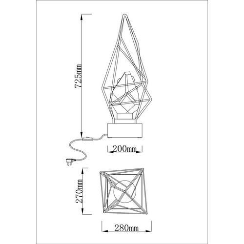 Настольная лампа La Сitta Clear FL1101-1T1 (FL1101-1T1)