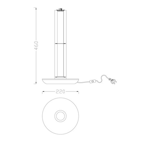 Настольная лампа Instante Chrome FL1178-2T (FL1178-2T)