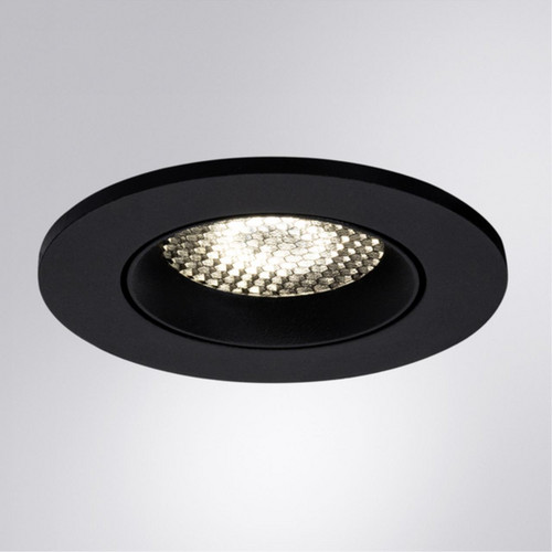 A2865PL-1BK Светильник потолочный встраиваемый FUJI для MR16 Ø88x35мм черный IP20 монтаж Ø75мм