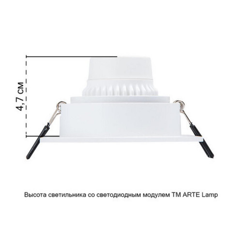 A2465PL-1WH Светильник потолочный встраиваемый IMAI для MR16 92x92x27мм белый IP20 монтаж Ø82мм
