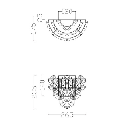 Настенный светильник (бра) Freya FR1004WL-02CH